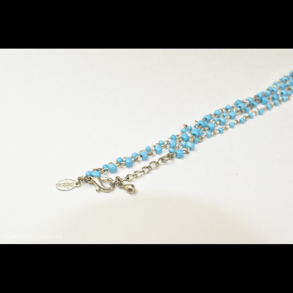 Blue Beads Necklace - Picture 2 of 4